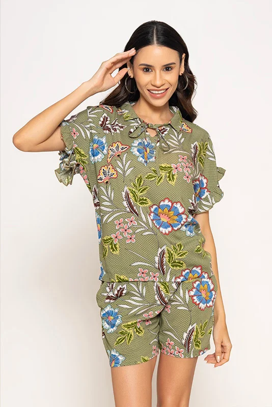 Floral Print Co-ord Short Set