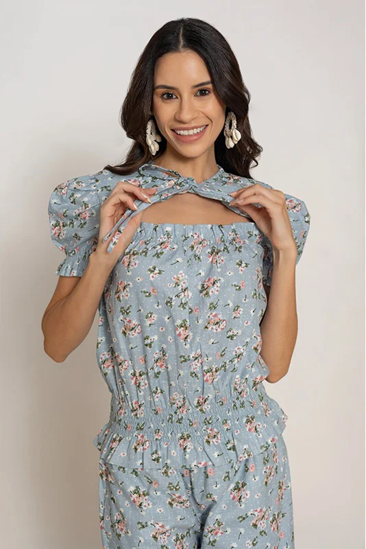 DITSY FLORAL SMOCKED CO~ ORD SET
