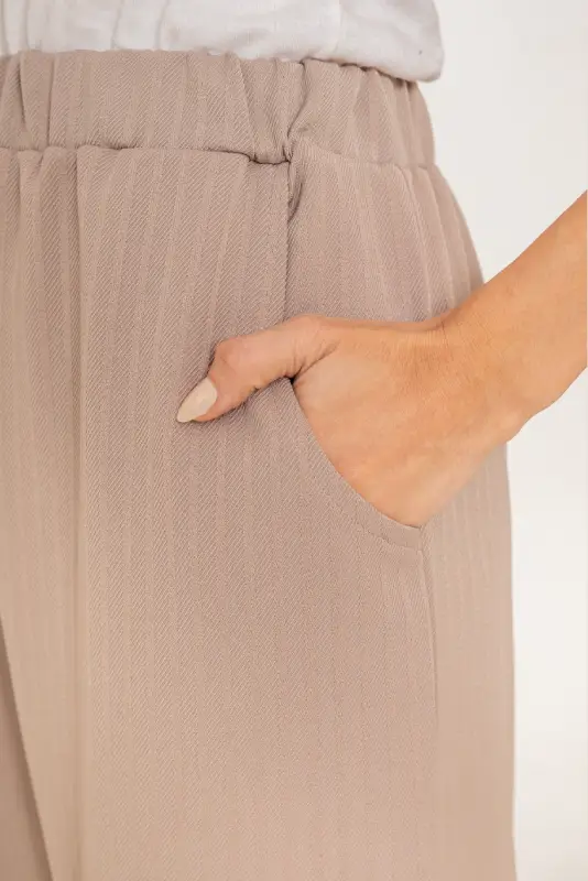 Textured Straight-Leg Essential Trousers - Image 2