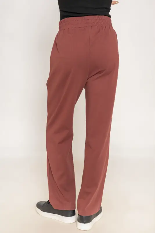 High-Rise Pintuck Wide-Leg Trousers - Image 5