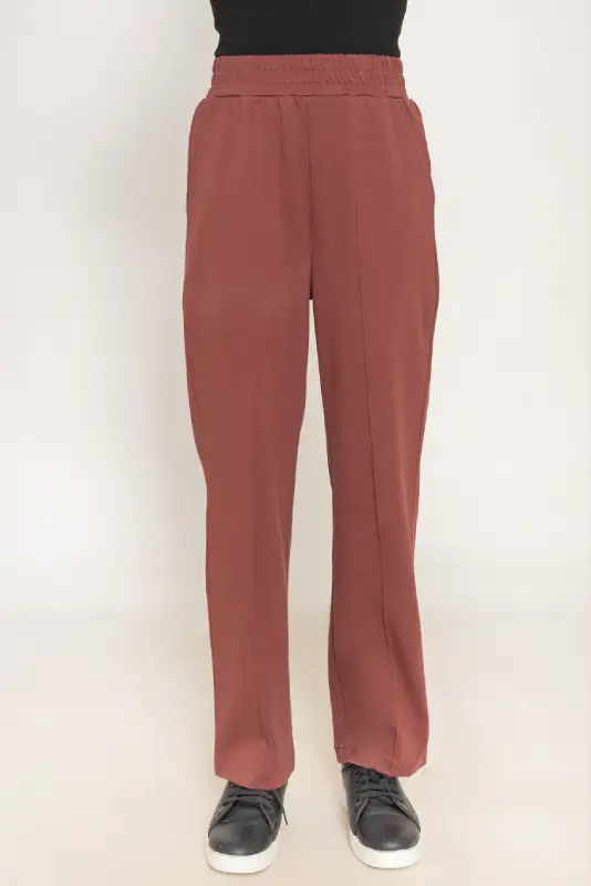 High-Rise Pintuck Wide-Leg Trousers - Image 4