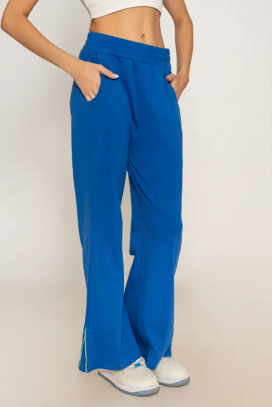 High-Rise Side-Split Active Trousers