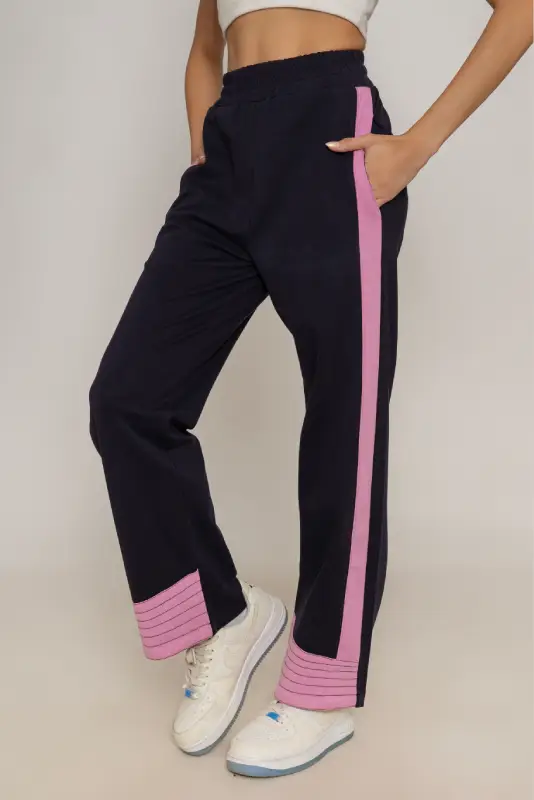 Color-Block High-Rise Track Pants - Image 5