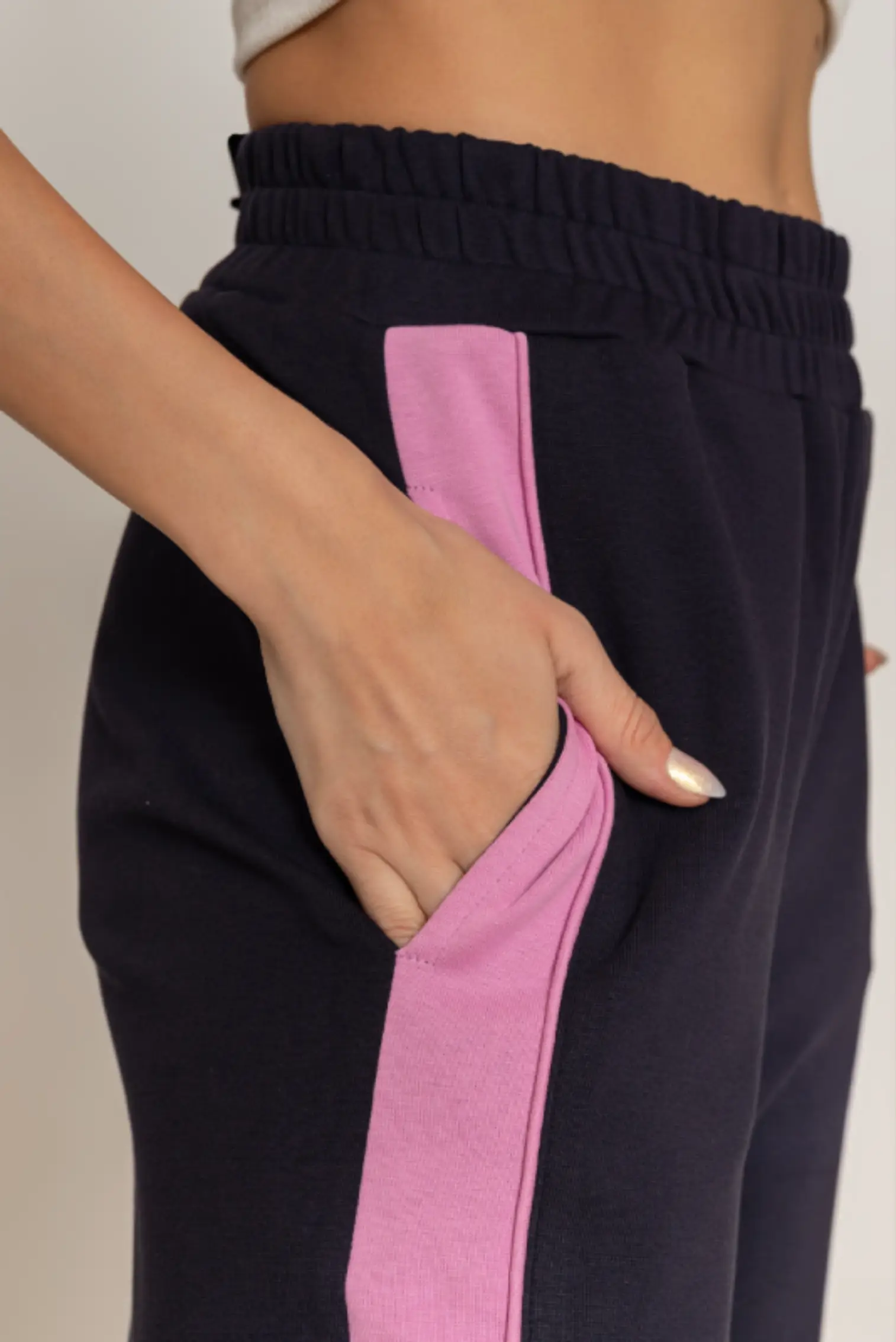 Color-Block High-Rise Track Pants - Image 3