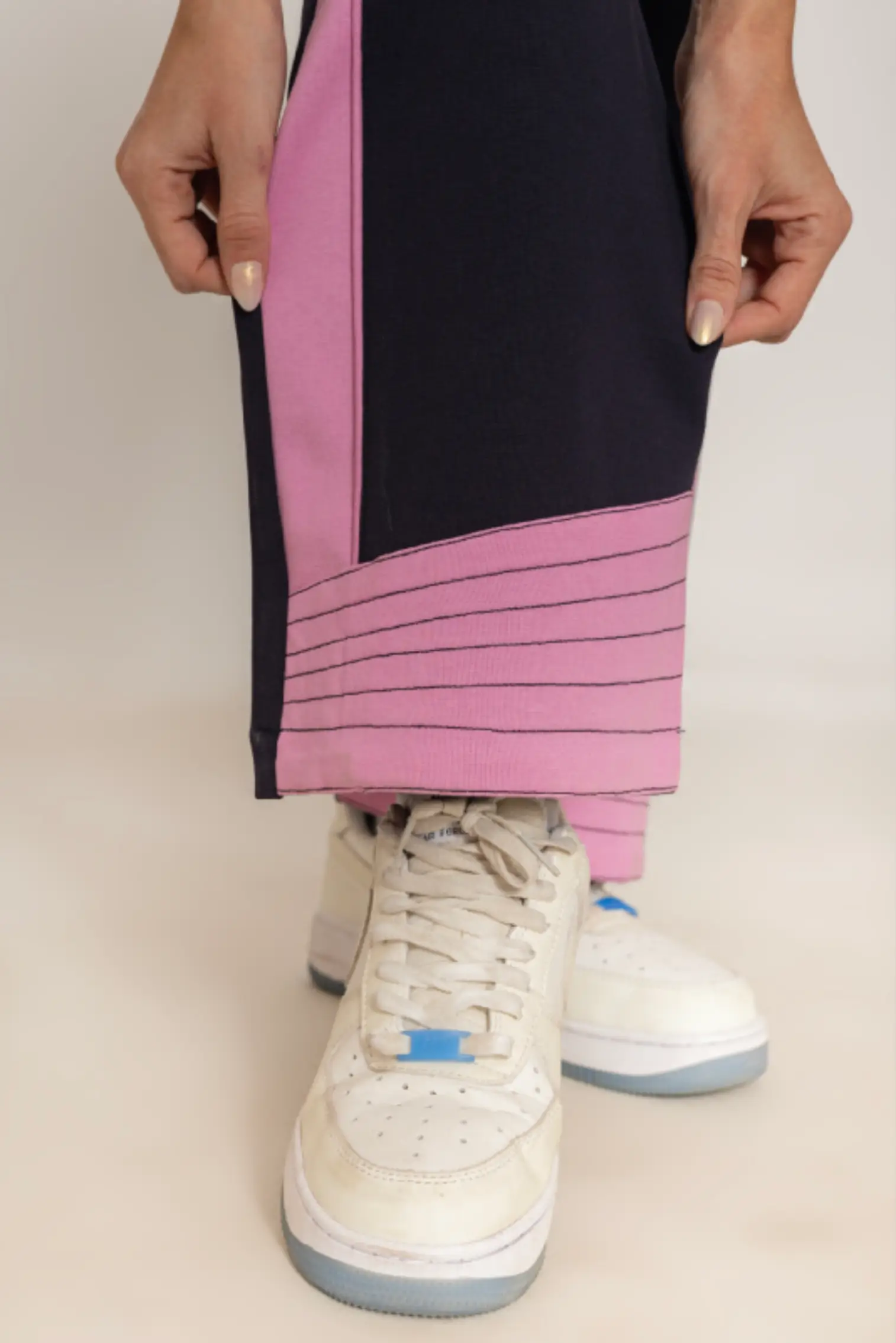 Color-Block High-Rise Track Pants - Image 2