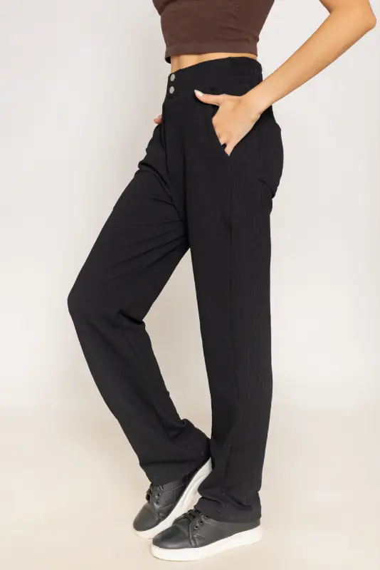 RELAXED FIT HIGH - WAIST TROUSERS - Image 5