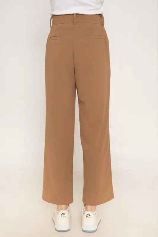 Pleated High-Waisted Tailored Trousers - Image 6